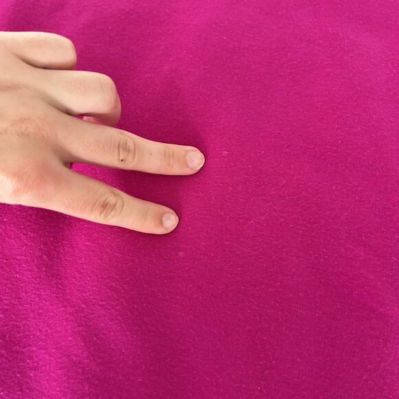 Athleta Sweater Sweatshirt Womens Xs Pink Magenta Side Slits Thumb Hole Yoga - Picture 6 of 8